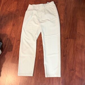 Cream colored Abercrombie size medium trousers